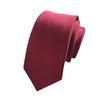 Cozy Up Solid Color Tie Men Thin and Narrow Version Formal Dress Business Wedding 148x6x3.5cm
