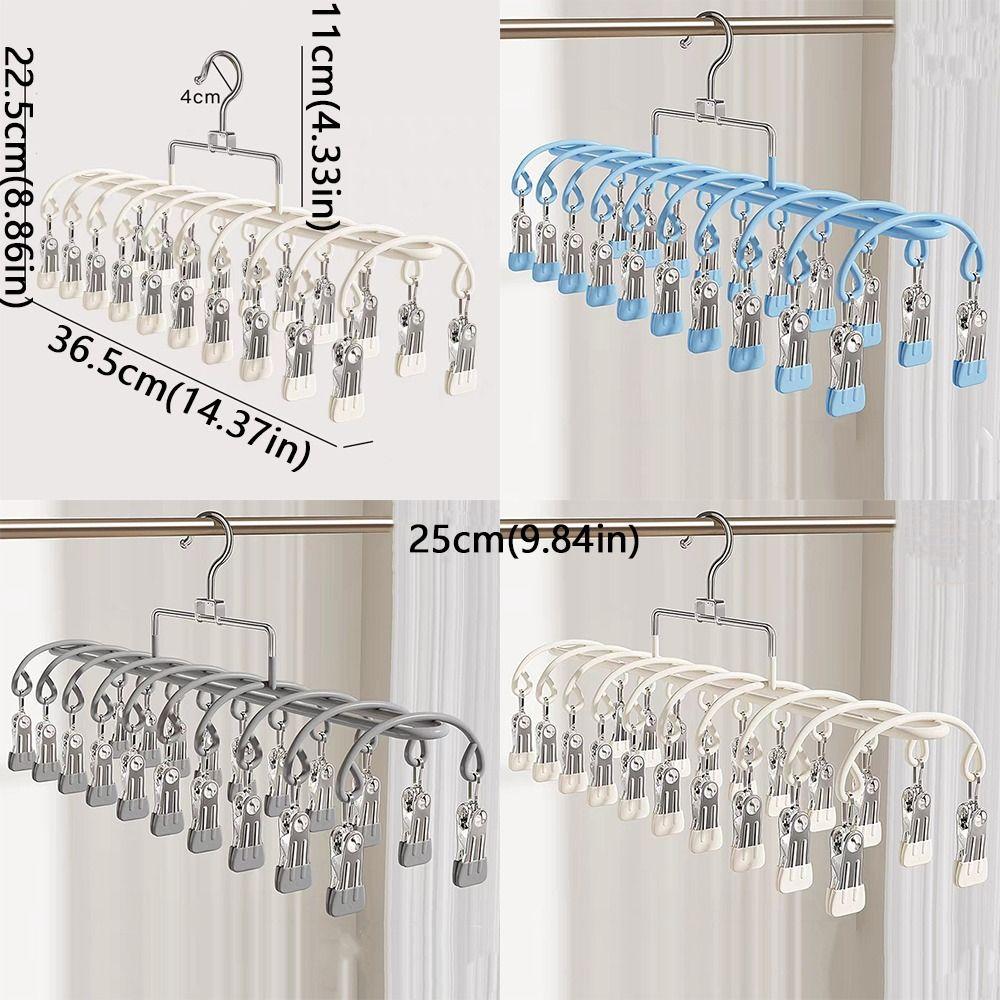 Rustproof Clothes Drying Hanger Stainless Steel Underwear Socks Holder  Laundry Room