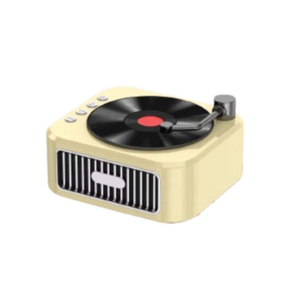 Виниловый проигрыватель с насыщенными басами, Hi-Fi звук, водонепроницаемый, мини-беспроводной Bluetooth-динамик, USB-интерфейс, ностальгический портативный динамик