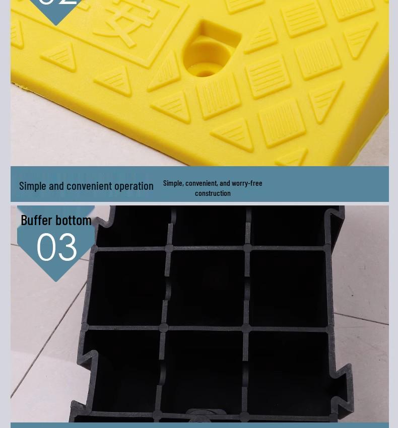 Uphill Slope Mat, Barrier-Free Ramp, Plastic Ladder, Speed Bump, Intersection Aid