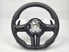 Black Chrome Sport Leather Steering Wheel For F30 F36 F20 F23 F22 M3 F80 X1 F48 F10 F07 F01 M5 E84 E87 E90 E70 BMW Car Accessory Easy to install