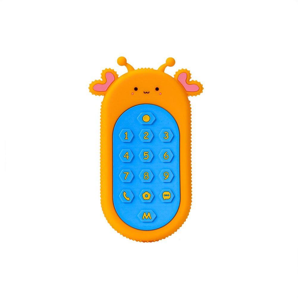 Kids Sensory Educational Remote Control Shape Teether Silicone Pain Relief Teething Toy Baby