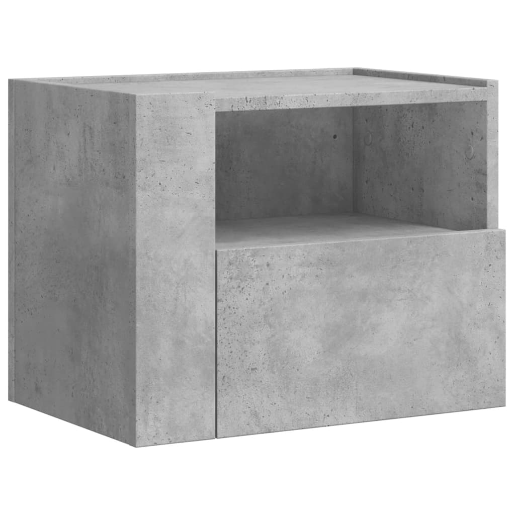 Vidaxl Wisząca Szafka Nocna, Szarość Betonu, 45X30X35 Cm