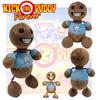 Мягкая игрушка Kick The Buddy, Кристально-мягкий мех, Коричневый, Высота 30 см, Наполнитель из ПП хлопка