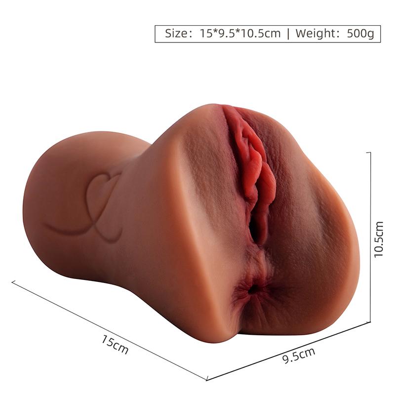 Real Silicone Vaginal Big Ass Half Body Sex Dolls Male Masturbation Cup Anus Dual Channel Realistic Pussy Sex Toys