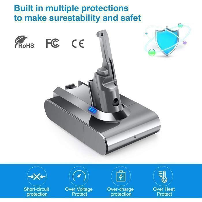 Аккумулятор AXILIEF 6000 мАч 21,6 В для пылесоса Dyson V8 серии V8 Absolute V8 Animal V8 Fluffy SV10