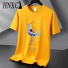 Футболка с коротким рукавом из хлопка HNXC, мужская модная свободная рубашка с коротким рукавом и принтом «Сострадательная рубашка»