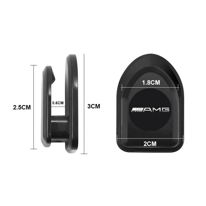 AABIH1 Car Mini Hook Interior Accessories Self Adhesive Storage Hook Stickers For Mercedes Benz GLE63 CLS63 GLC63 W204 W205 C63 W212