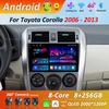 Android 14 Car Radio Multimedia Player for Toyota Corolla 2006 - 2013 GPS Navigation WiFi HD Screen BT DSP Stereo Auto Tools