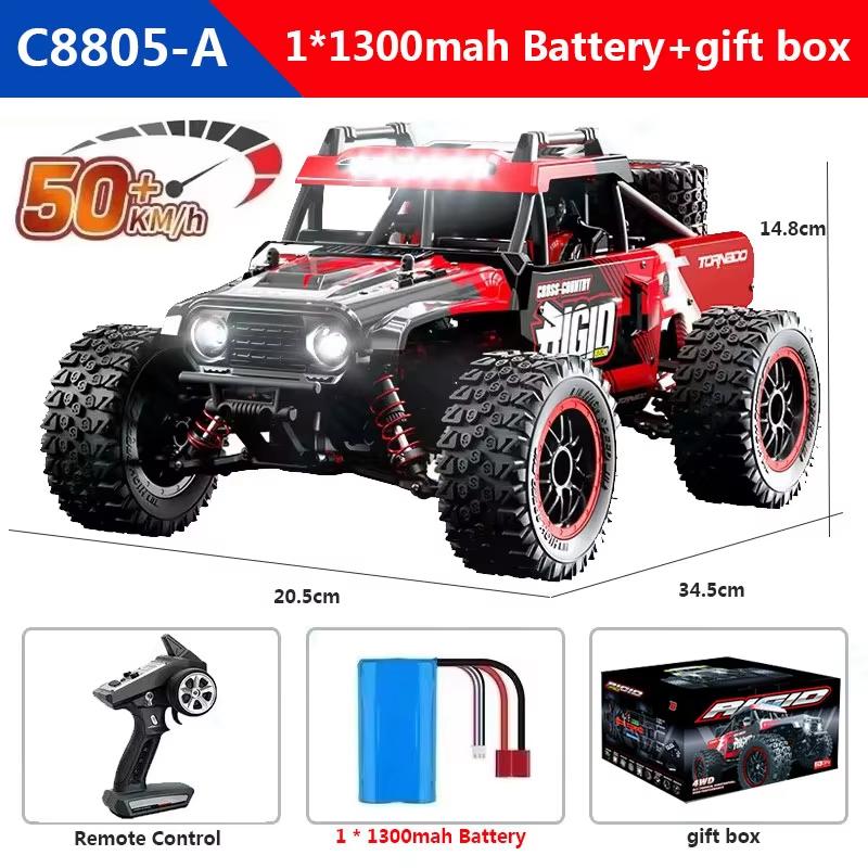 Новый 1:16 JJRC RC внедорожник 4WD 50/70 км бесщеточный электрический высокоскоростной 2.4G RC автомобиль дрифт монстр-трак детский светодиодный игрушечный подарок гоночный автомобиль