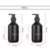 Matte Black 300/500ML Liquid Soap Dispenser Refillable Shampoo Conditioner Body Lotion Container for Bathroom Supplies Hotel