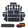 LUCKEASY for Hyundai Santa Fe 2024 2025 2026 Car Gate Slot Mat Anti-Slip Door Groove Cup Pad Rubber Interior Accessories