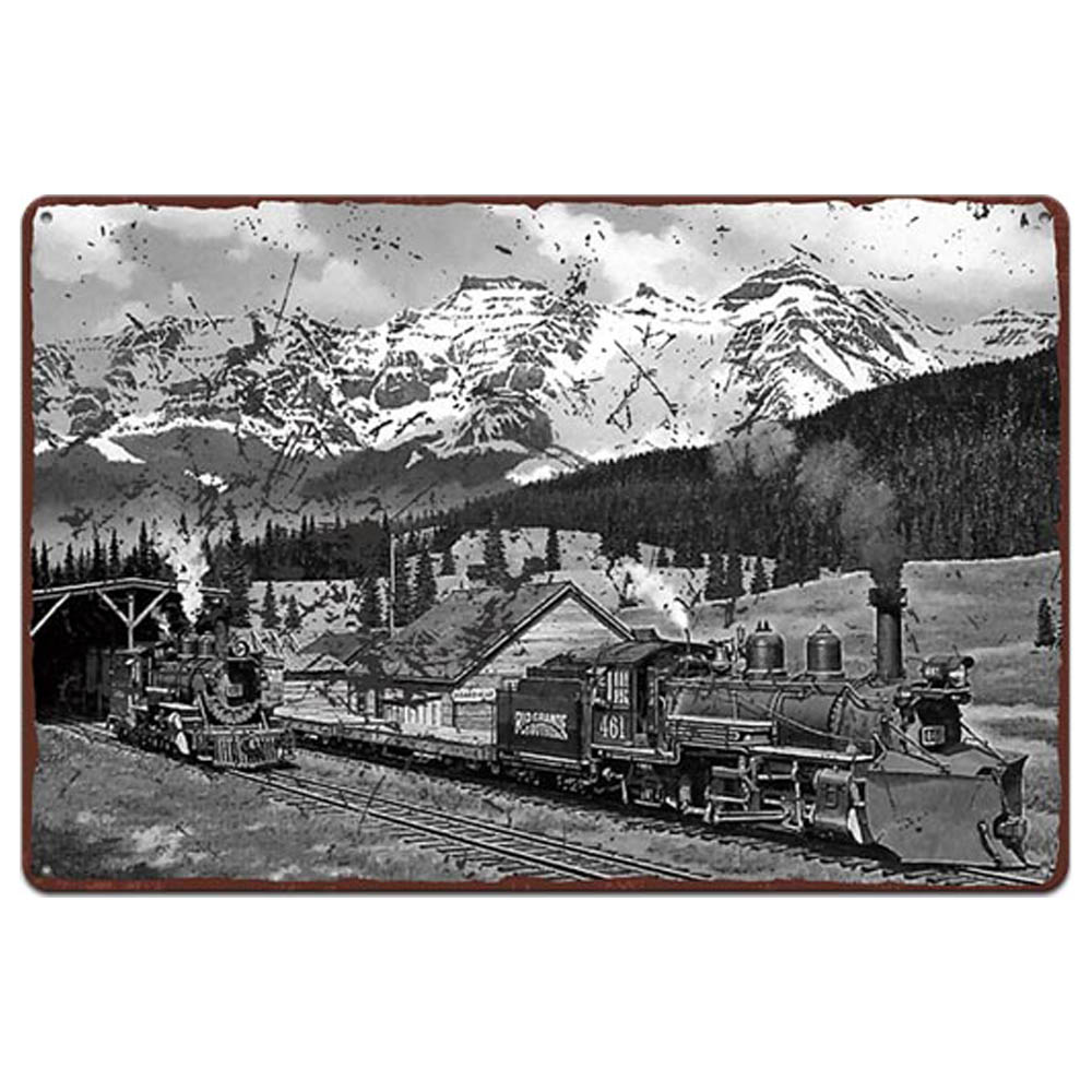 Металлический постер с поездом, винтажные тарелки, оловянные знаки, настенный постер, ретро-налет, постер, бар, паб, клуб, стены, домашний декор, настенные наклейки, плакат