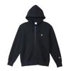 Champion Long Fleece with Navy Men's Full-Zip Hoodie, Sleeve, One-Point Logo, Basic, C3-W104Z,