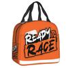 Готов к гонкам Сумка для ланча Портативный гоночный термоконтейнер Термоизолированный ланч-бокс бенто для женщин, детей, школьников, пикника, сумки-тоут для еды
