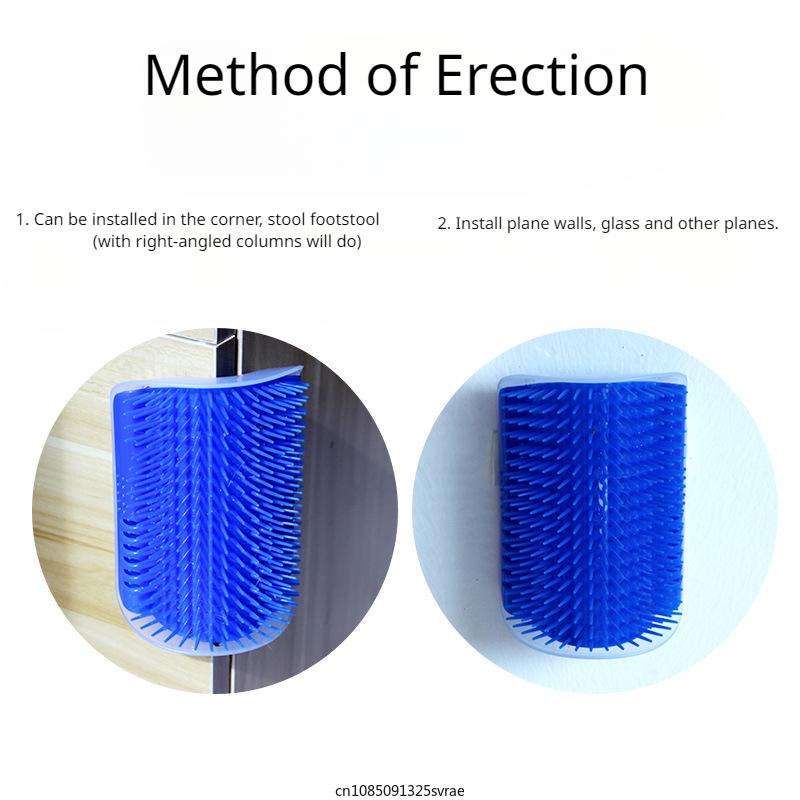 Кошачий самостоятельный груминг с кошачьей мятой Массажная расческа для кошек, щетка для расчесывания лица с помощью щекочущей мягкой расчески Игрушки для поглаживания домашних животных