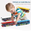 Alloy Car 15Cm Bus Model Diecast Double-Decker Pull Back Vehicle Children's Toy Car Bus Toy Car for Boys Girls Birthday Gifts