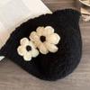 Hollow Out Flower Weave Cap Korean Style Bowknot Beanies Hat Crochet Flower Knitted Hat  Girls
