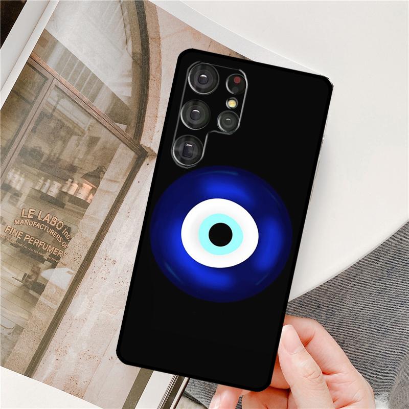 Evil Eye Phone Case For Samsung Galaxy S25 Ultra S9 S10 S20 S21 S22 S23 S24 Plus S24 FE Bumper Cover
