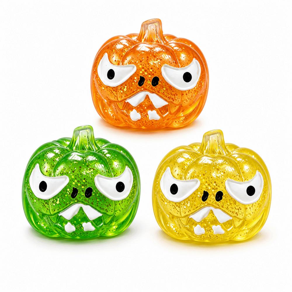 TPR Halloween Dumplings Squeeze Toy Devil Pumpkin Stress Relief Sensory Ball Halloween Gift