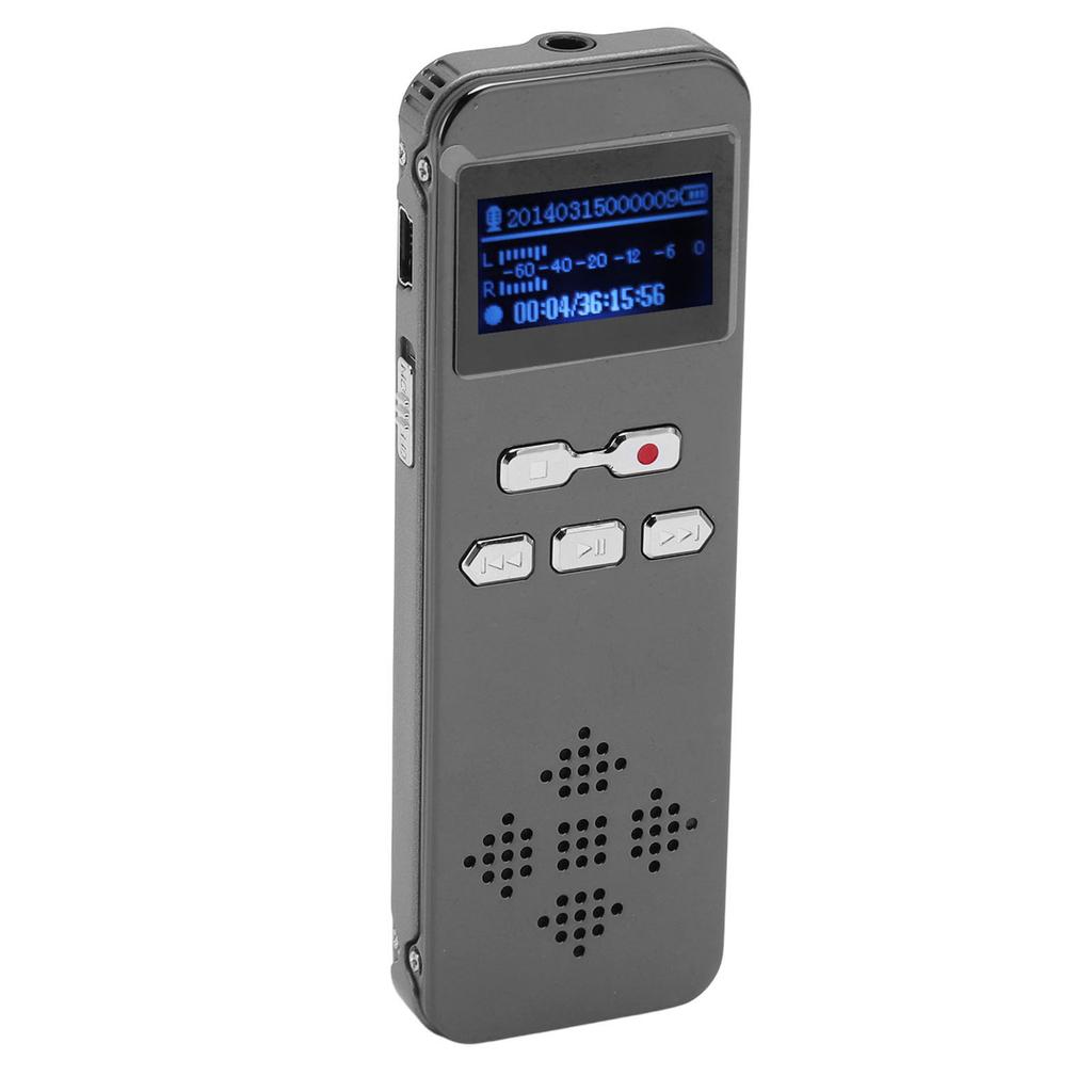 Цифровой диктофон с двумя микрофонами, стереозвуком, профессиональным шумоподавлением, функцией пароля MP3