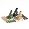 WW2 US Military Weapon World War II M2 Mortar MiniFigure Accessories Gun Building Blocks Kit Bricks Sets Arms Model Kids Toys