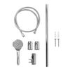 Shower Rail Set Handheld Shower Head Adjustable Slide Bar with 150cm/59.06in Shower Hose G1/2 for