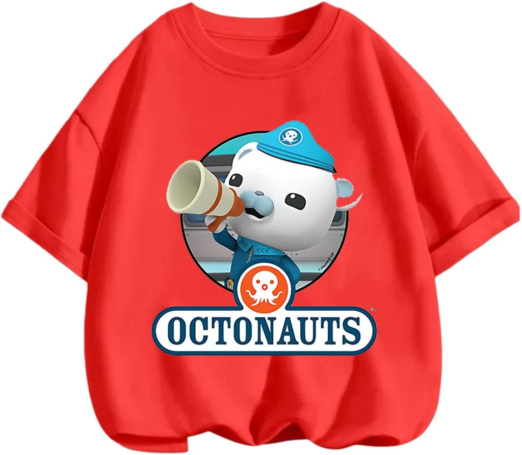 Hot Selling Kids T Shirt Octonauts Cute Design Soft Comfy School Wear Boys Girls Summer Outdoor Casual Clothing