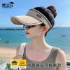 9244 Summer UV Protection Sun Hat with Sunglasses Sun Protection Hat Women's Outdoor Travel Duck Tongue Empty Top Baseball Cap