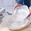 Crystal Glass Art Glass Bowl Flower-shaped Dessert Dish Modern Candy Tray  Fruits
