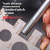 Шагомер резьбы Линейка Измерительный инструмент Болт Гайка Метрический Механическая обработка Резьба Резьбонарезной шаблон Угловой шаблон Измерение