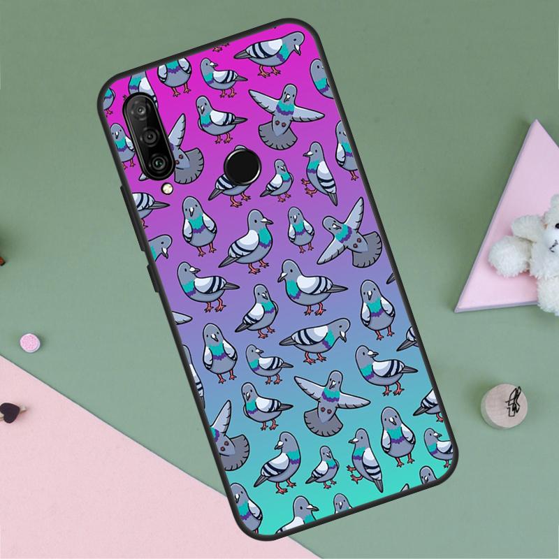Pigeons Doves Bird Flock Animal For Huawei Nova 9 10 SE Y91 Y61 Y90 Y70 Y60 Y72 12s 12i 11i 7i 8i P60 Pro P30 P40 Lite Case