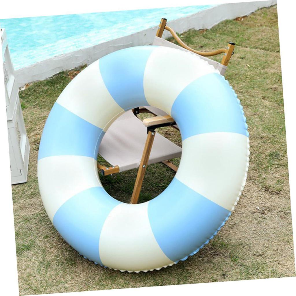 Датский ретро полосатый детский плавательный круг - Оливковый ПВХ надувной нарукавник