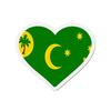 Aimant Coeur Drapeau îles Cocos - 6 cm - 50 pièces