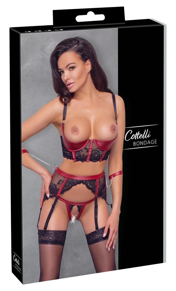 Cottelli Bondage - Sexy 3-Piece Open Bondage Set XL