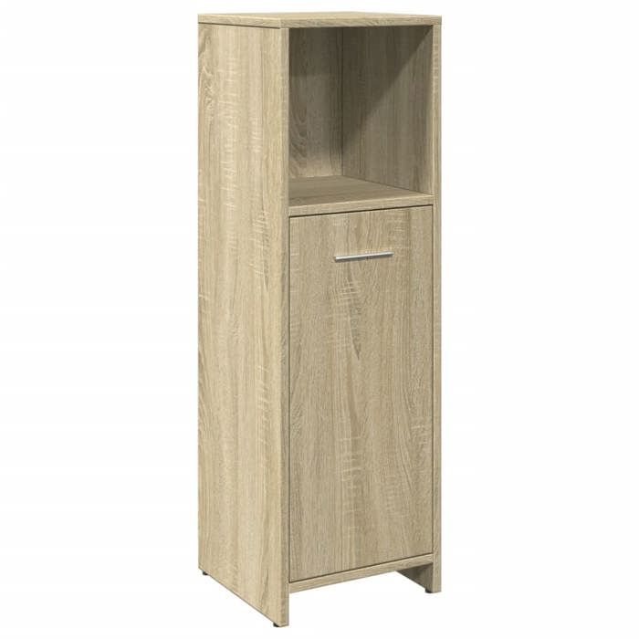 VidaXL Armoire de salle de bain Chêne sonoma 30x30x95 cm Aggloméré, armoire, armoire de rangement, étagère de buanderie, 849601