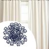 50 Cord End Hanging Hooks, Shower Curtain Rings, for Bathroom Canopies