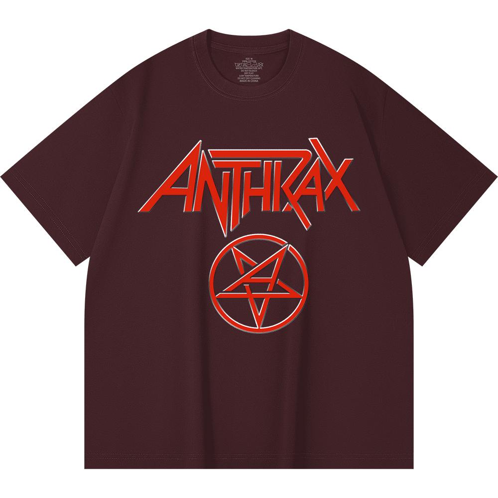 Хлопковая футболка плотностью 230 г/м² 100% Хлопок Heavy Metal Футболка с принтом рок-группы Популярная музыка Унисекс Тяжелая хлопковая футболка
