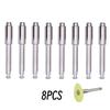8 dona Dental Flexi Disk Mandrel Jilvirlovchi Disklar Tutqich Rod Ra Shank Aylanuvchi Asbob Tish Shifokori Texnik Asbobi 2.35mm Disk Chak