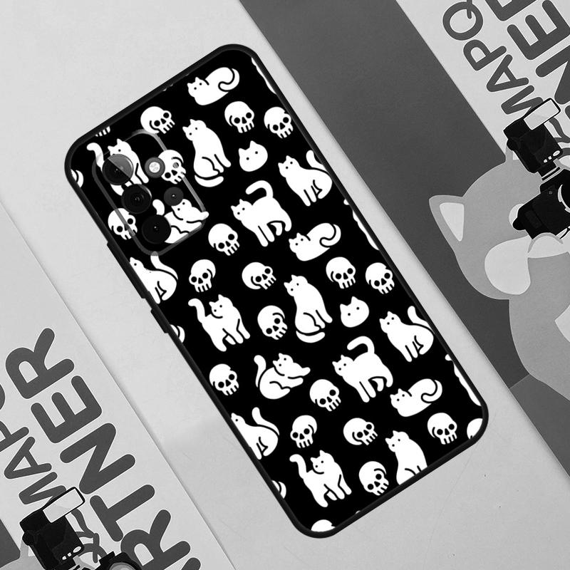 Чехол 'Черная кошка-ведьма' для Samsung Galaxy A36 A35 A55 A06 A16 A26 A56 A53 A32 A52 A33 A13 A14 A34 A54 A17 A15