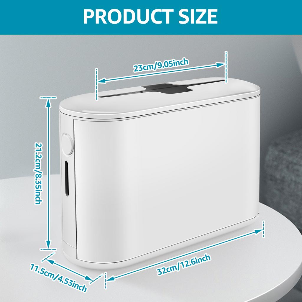 Tissue Box ABS Square Wet Tissue Paper Dispenser Non-Slip Bottom Portable Napkin Holder with Visible Window for Kitchen Bathroom