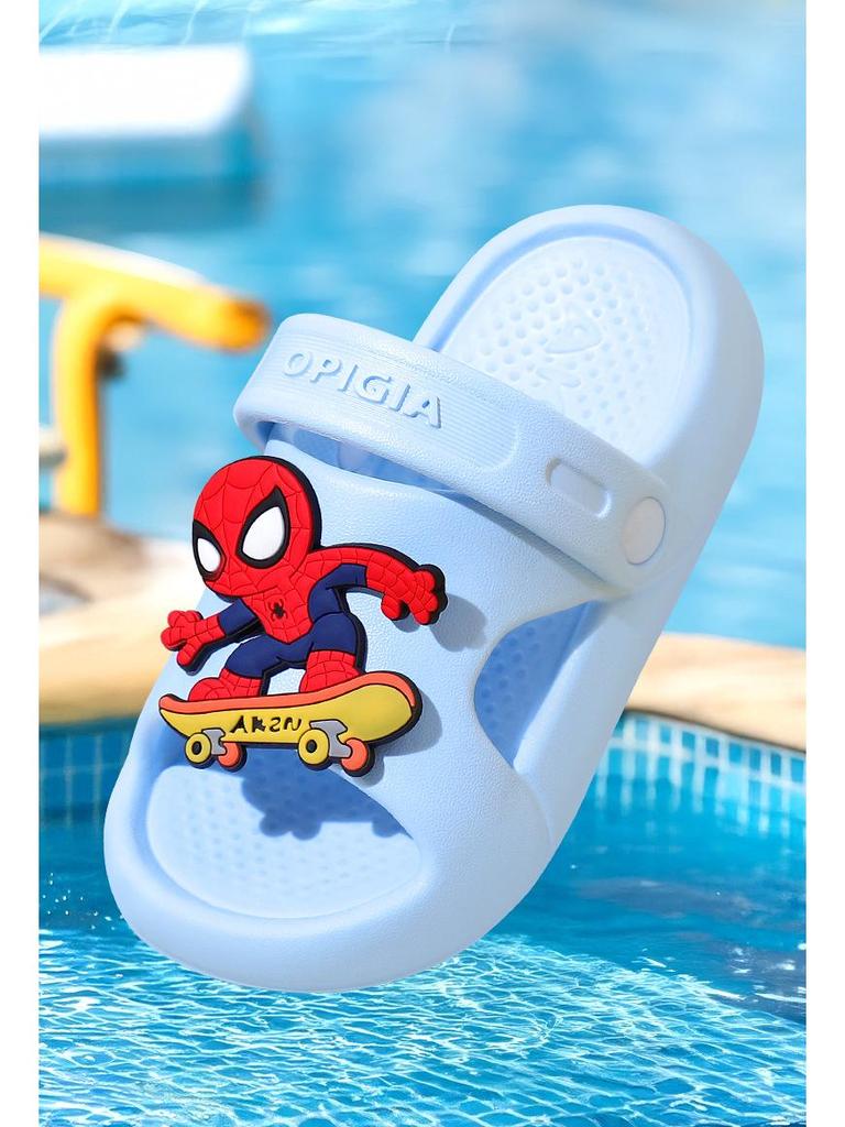 Детские клоги из ЭВА, лето 2025: Нескользящие толстоподошвенные сандалии для мальчиков