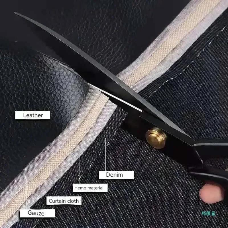 8/9 Inch Professional Tailor Scissors Scissor Vintage Stainless Steel Fabric Leather Cutter Scissors for DIY Sewing Accessory