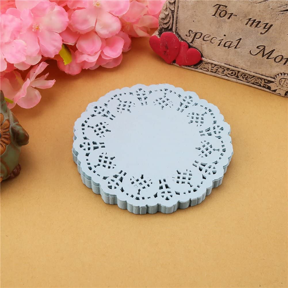 CCINEE Lace Paper Decorative Coasters (6 Colors, Approx. 120 Count)