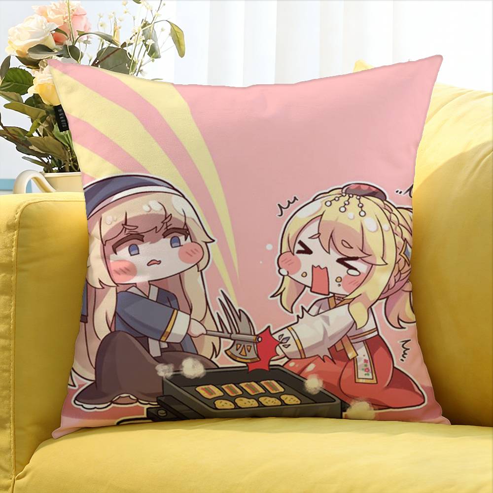 Trickcal Chibi Go G-Game Various Sizes Square Pillow Case For Car Home Bedchamber Decor