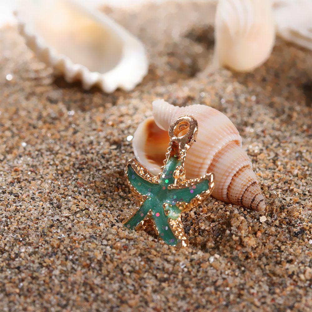 13Pcs/Set Earring Necklace Craft Making Handmade Accessories Sea Shell Conch Charms Ocean Pendants