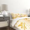 Sacred Coffee Duvet Cover Set Golden Sunburst Angel Hands Holding Coffee Cup Print Quilt Cover Set Retro Cozy Bed Set Decor Gift