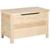 85L Solid Raw Pine Storage Chest 70 X 40 X 48 Cm