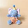 Cartoon Elephant Plush Toy Painter Apron Style Elephant Plush KeyChain  Decoration