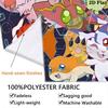 Digimon Adventure Wall Tapestry Aesthetic Wall Hanging Printed Fabric Blanket Decorative Tapestries For Bedroom Living Room Home Decor